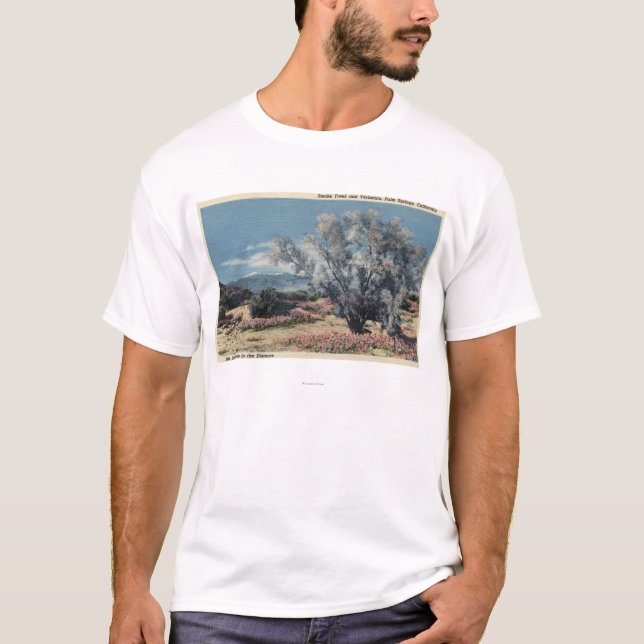 Camiseta Opinión del Mt. San Gorgonio, árboles de humo (Anverso)