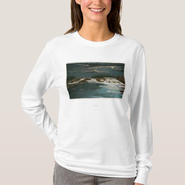 Camiseta Opinión del norte del puente de las caídas en la (Anverso)