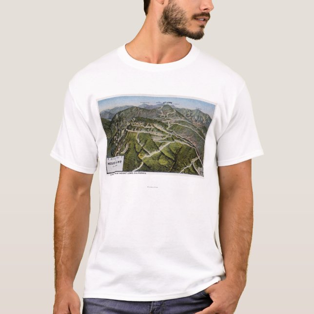Camiseta Opinión del ojo de pájaro de la montaña (Anverso)