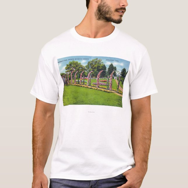 Camiseta Opinión del parque de Beardsley de los jardines (Anverso)