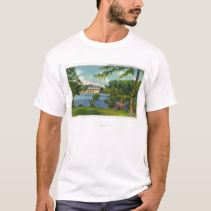 Camiseta Opinión del parque de Cazenovia del lago y del