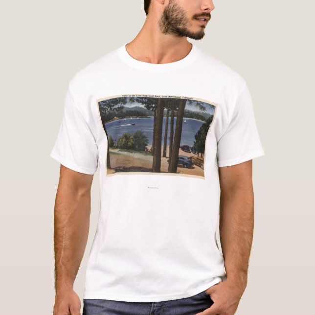 Camiseta Opinión del punto de la parrilla del lago (Anverso)
