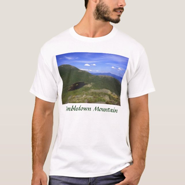 Camiseta Opinión destartalada de la cumbre de la montaña (Anverso)