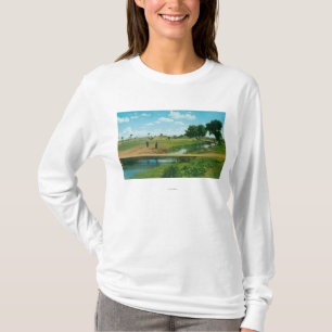 Camiseta Opinión el golfista que golpea la bola