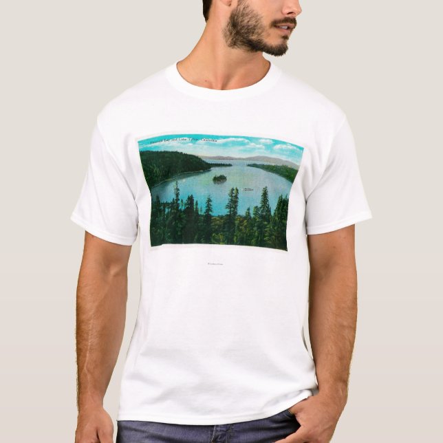 Camiseta Opinión esmeralda de la bahía sobre el lago (Anverso)