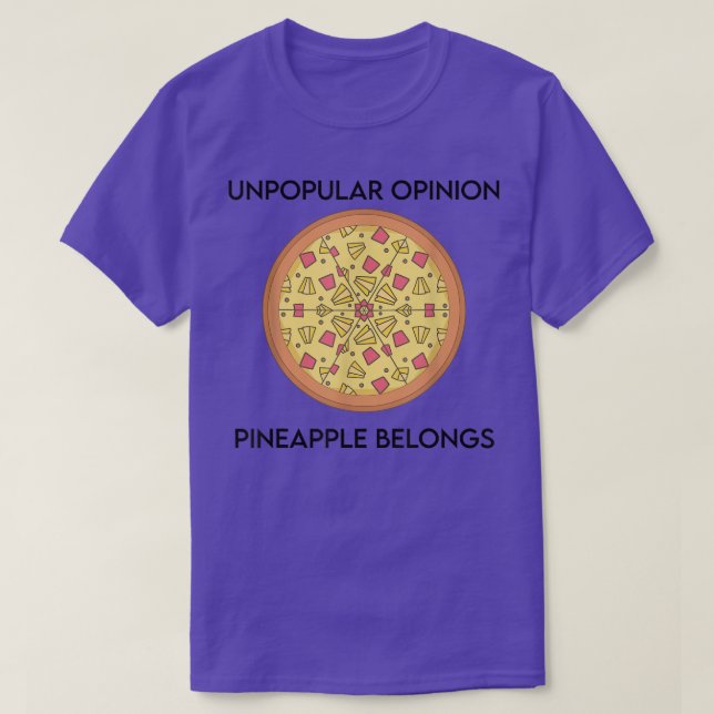 Camiseta Opinión impopular Pineapple pertenece a Funny Pine (Diseño del anverso)