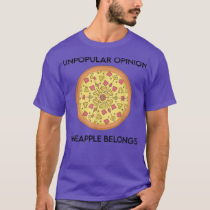 Camiseta Opinión impopular Pineapple pertenece a Funny Pine