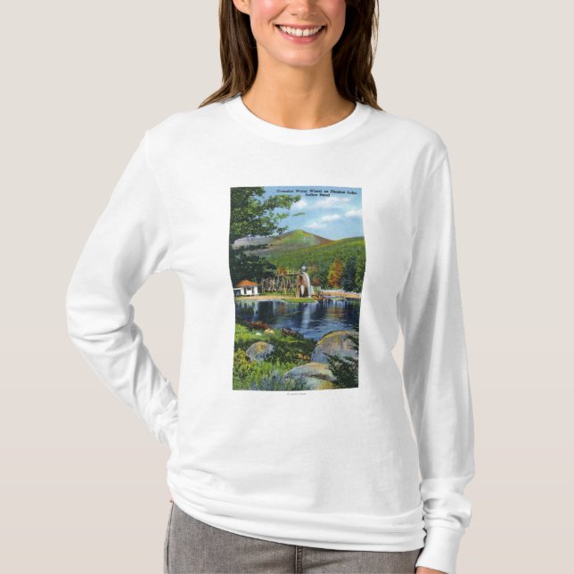 Camiseta Opinión llegada más allá lago de rueda de agua de (Anverso)
