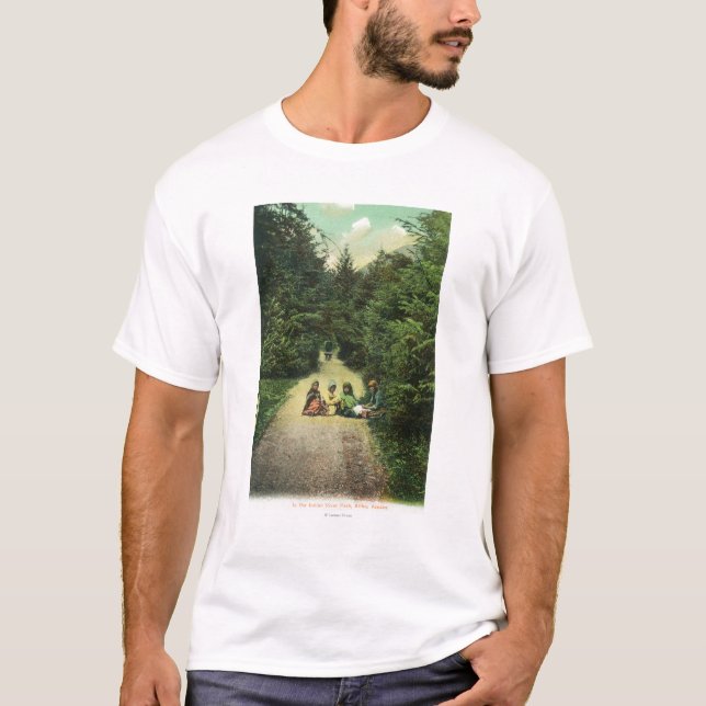 Camiseta Opinión naturales en el parque indio del río (Anverso)