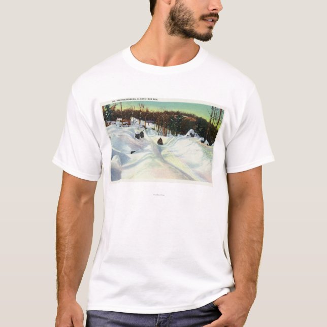 Camiseta Opinión olímpica del funcionamiento del Bobsled (Anverso)