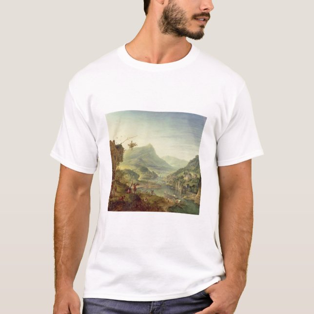 Camiseta Opinión panorámica sobre el Rin (pares con 59649) (Anverso)