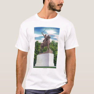 Camiseta Opinión rígida de la estatua de la GEN Juan