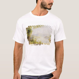Camiseta Opinión sobre el río Hudson, c.1840-45 (aceite e