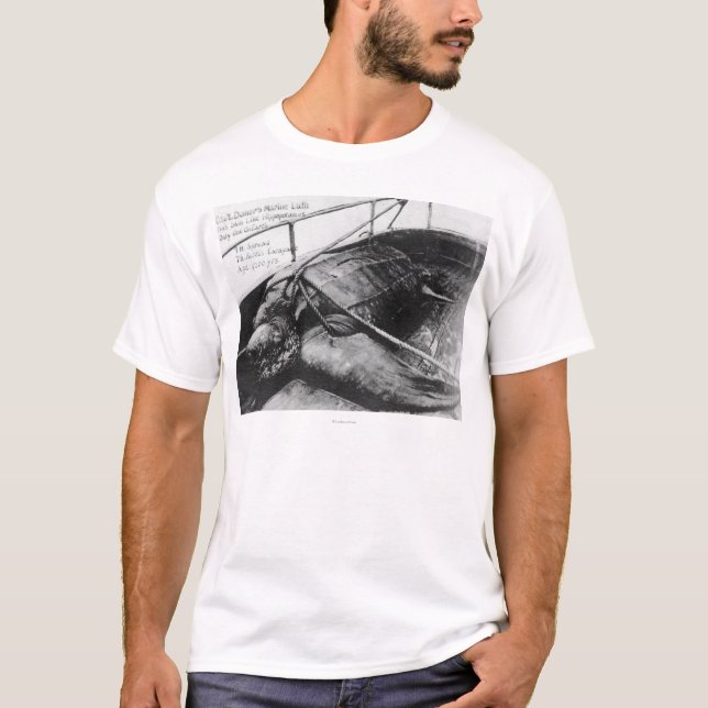 Camiseta Opinión una tortuga de mar gigante en cautiverio (Anverso)