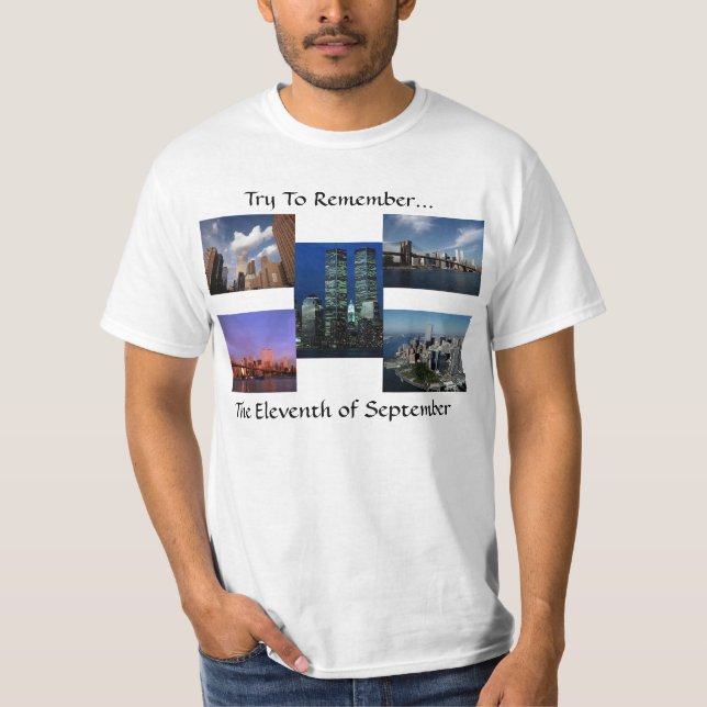 Camiseta Opiniones de las torres gemelas WTC de New York (Anverso)