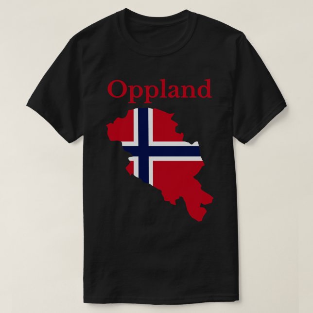 Camiseta Opland County Noruega (Diseño del anverso)
