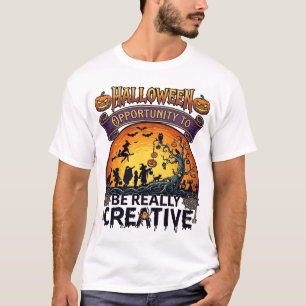 Camiseta Oportunidad de Halloween Ser Realmente Creativa Br