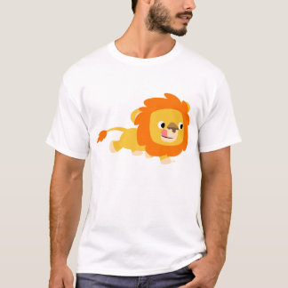 Camiseta oportunista de los niños del león del