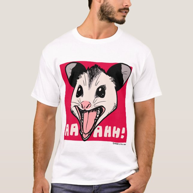 Camiseta Opossum "AHHH" (Anverso)