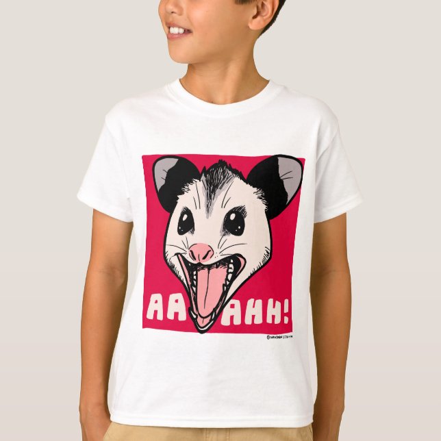 Camiseta Opossum "AHHH"  (Anverso)