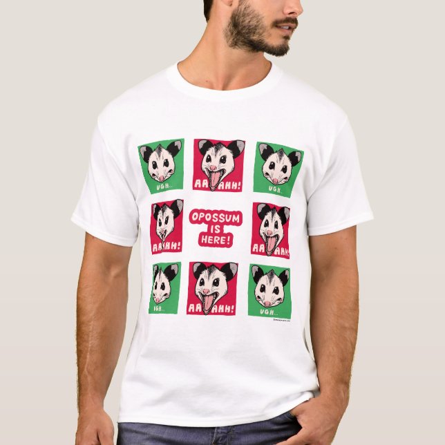Camiseta Opossum "AHHH" and "UGH..." (Anverso)