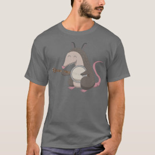Camiseta Opossum Bluegrass Guitarra aguda Mandolin Fiddle B