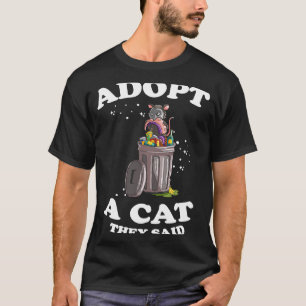 Camiseta Opossum de gato falso para Possum y Raccoon