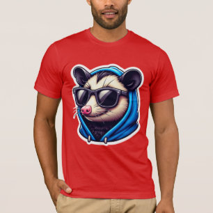 CAMISETA OPOSSUM EN AZUL HOODIO 2