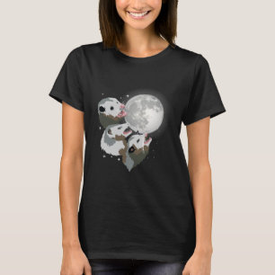 Camiseta Opossum Howl En Moon Street Cat Trash Animal Oposo