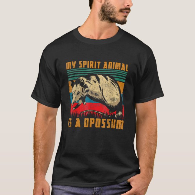 Camiseta Opossum Mi Animal Espiritual Es Un Opossum (Anverso)