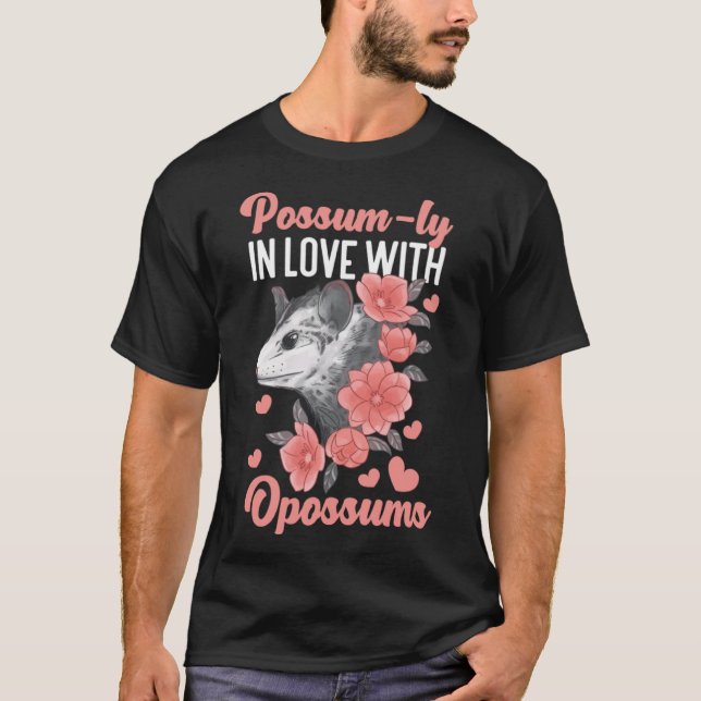 Camiseta Opossum Possum Enamorado De Los Opossumos (Anverso)