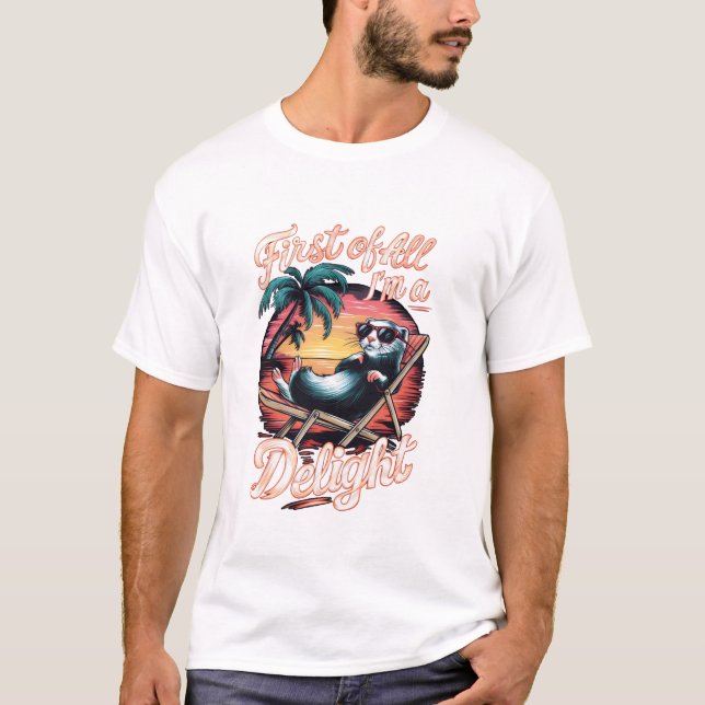 Camiseta Opossum Possum First Of All I Am (Anverso)