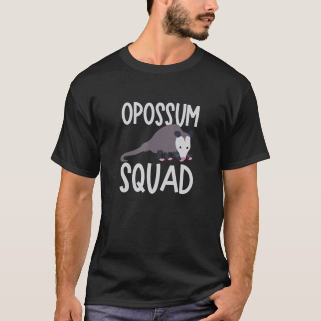 Camiseta Opossum Squad Cute Possum Ironic Saying Wildlife (Anverso)