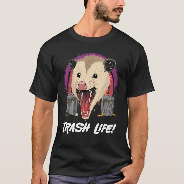 Camiseta Opossum Trash Life Possum Trash Cat Marsupial (Anverso)