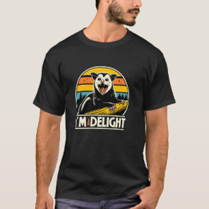 Camiseta Opossum vintage divertida soy un retro animal delg
