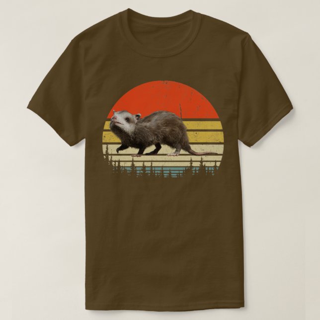 Camiseta Opossum Vintage Retro Style Possum (Diseño del anverso)