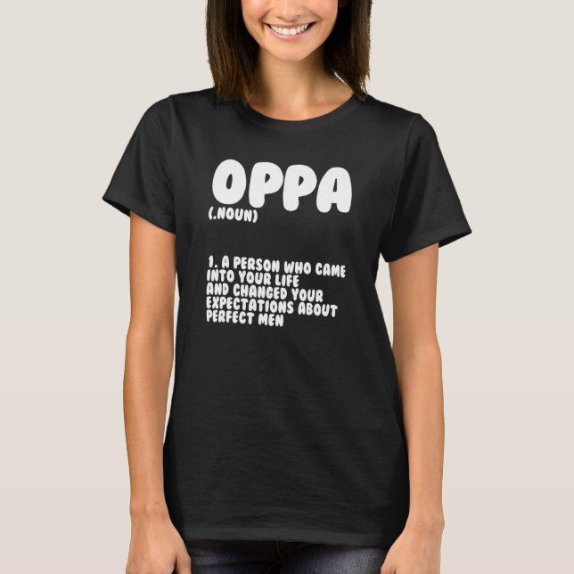 Camiseta Oppa Definition Saranghae Kdrama Fans (Anverso)