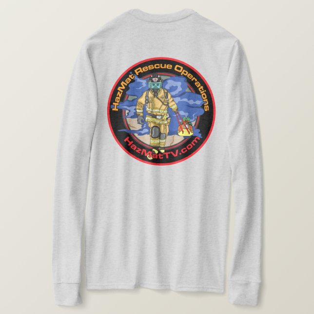 Camiseta OPS de rescate de HazMat (Reverso del diseño)
