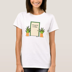 Camiseta óptica divertida linda de las señoras d