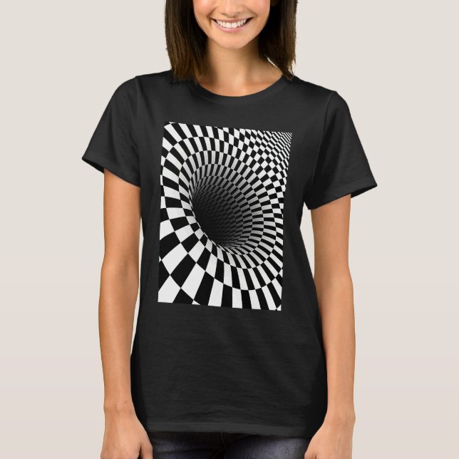 Camiseta Optical Illusion  Hole Illusion Science (Anverso)