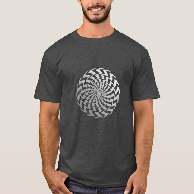 Camiseta Optical ilusión Spiral (Anverso)