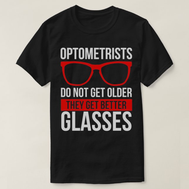 Camiseta Optician gafas de sol Oveja de gafas de oro (Diseño del anverso)