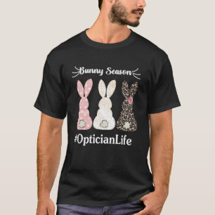 Camiseta Optician Life Bunny Season Leopard Skin Happy East