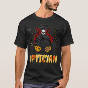 Camiseta Optician Messy bun Pumpkin Halloween Spider