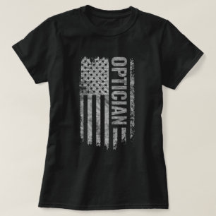 Camiseta Óptico bandera de EE. UU. diseño desgastado
