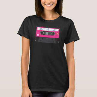 Camiseta Óptima cinta negra y rosa de 1979