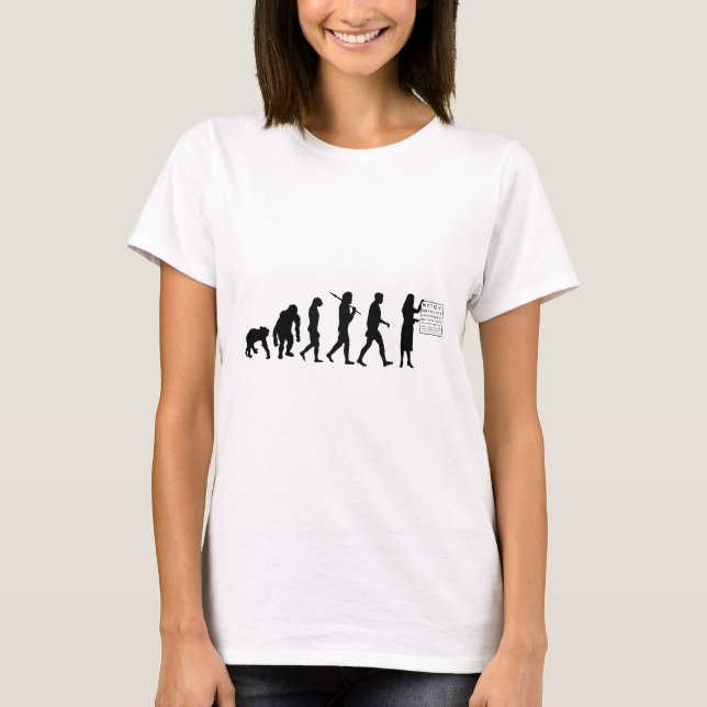 Camiseta Óptima Evolución Ocular Médica Ocular Óptico (Anverso)