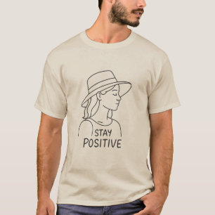 Camiseta Optimismo y fuerza radiante positivo de la permane