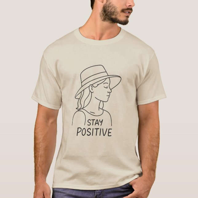 Camiseta Optimismo y fuerza radiante positivo de la permane (Anverso)