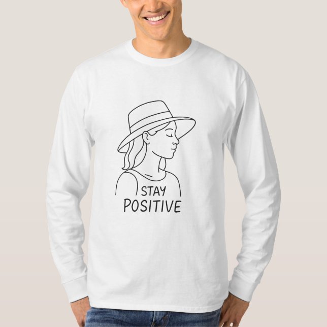 Camiseta Optimismo y fuerza radiante positivo de la permane (Anverso)